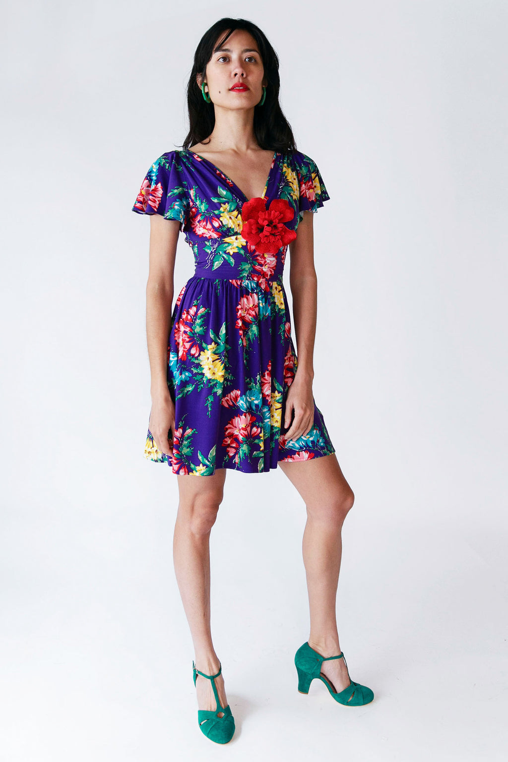 Camilla Dress - Bold Bouquet