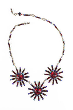 De Luxe Starburst Red Necklace