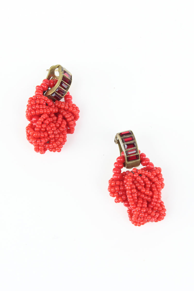 De Luxe Seed Bead Knot Earrings