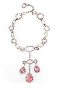 De Luxe Grand Crystal Teardrop Necklace