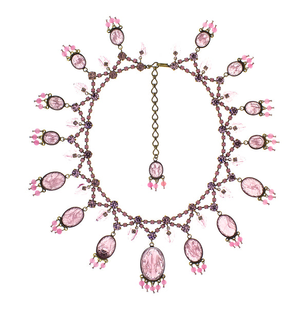 De Luxe Carved Drop Necklace