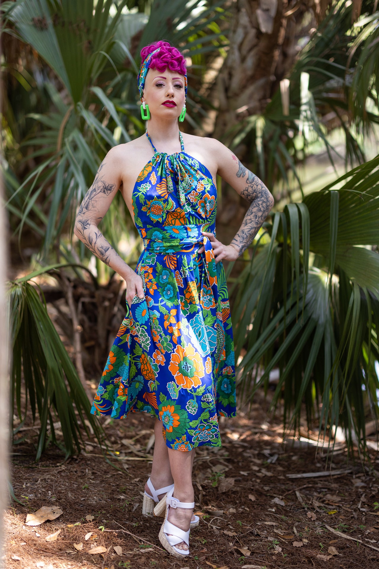 Daru High Waist Floral Skirt main image 0