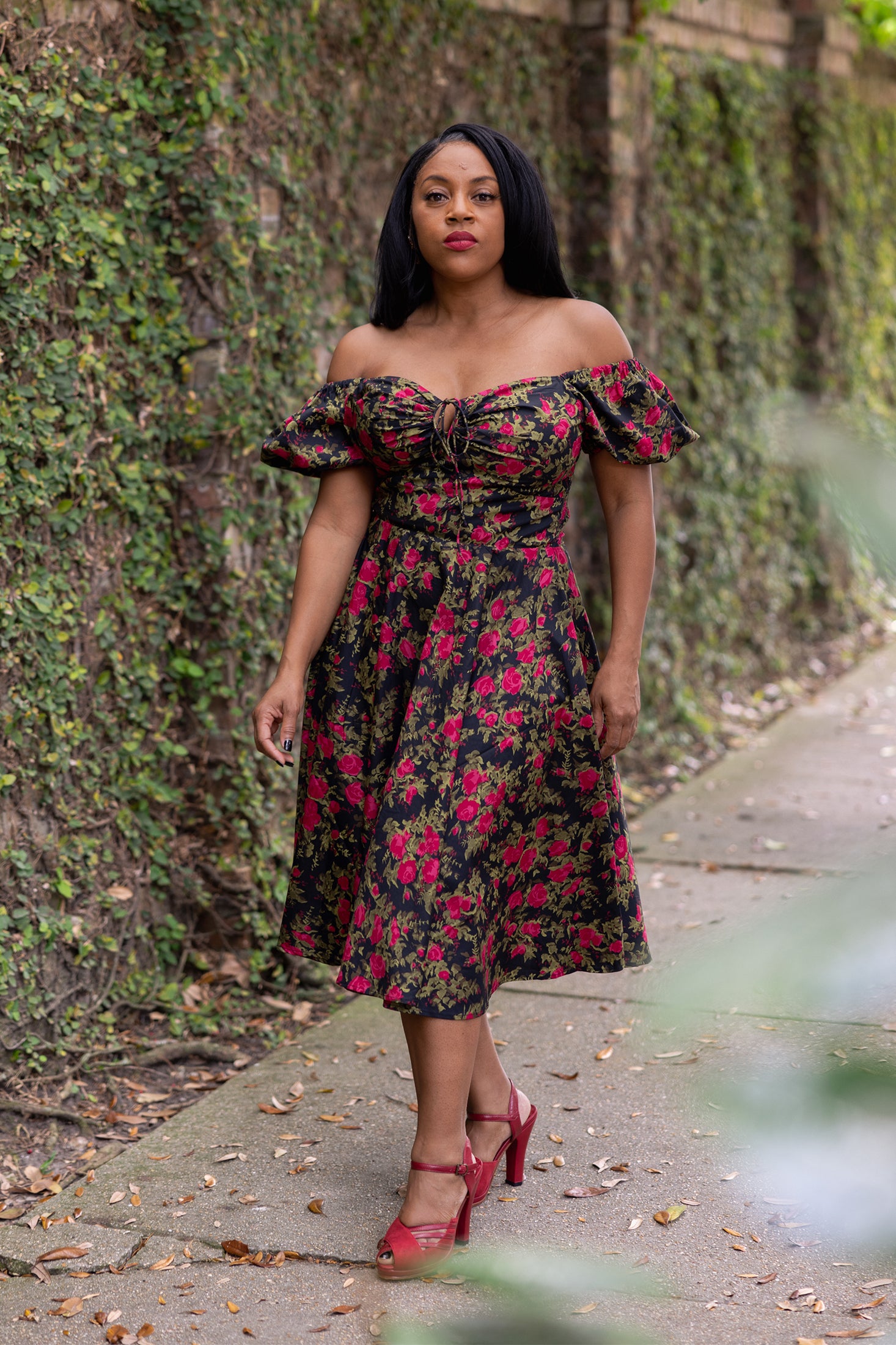 Puff Sleeve L'Amour Dress - Fairytale Rose - Sale