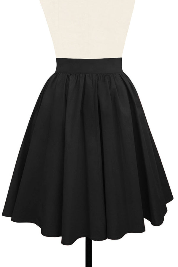 Gathered Mini Skirt - Stretch Cotton Satin - Sale