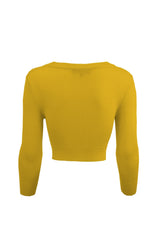 Cropped Cardigan- Honey