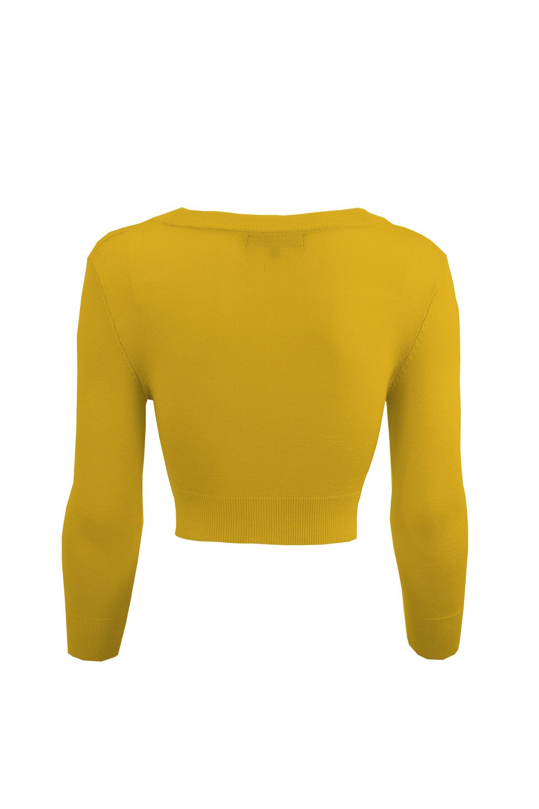 Cropped Cardigan- Honey