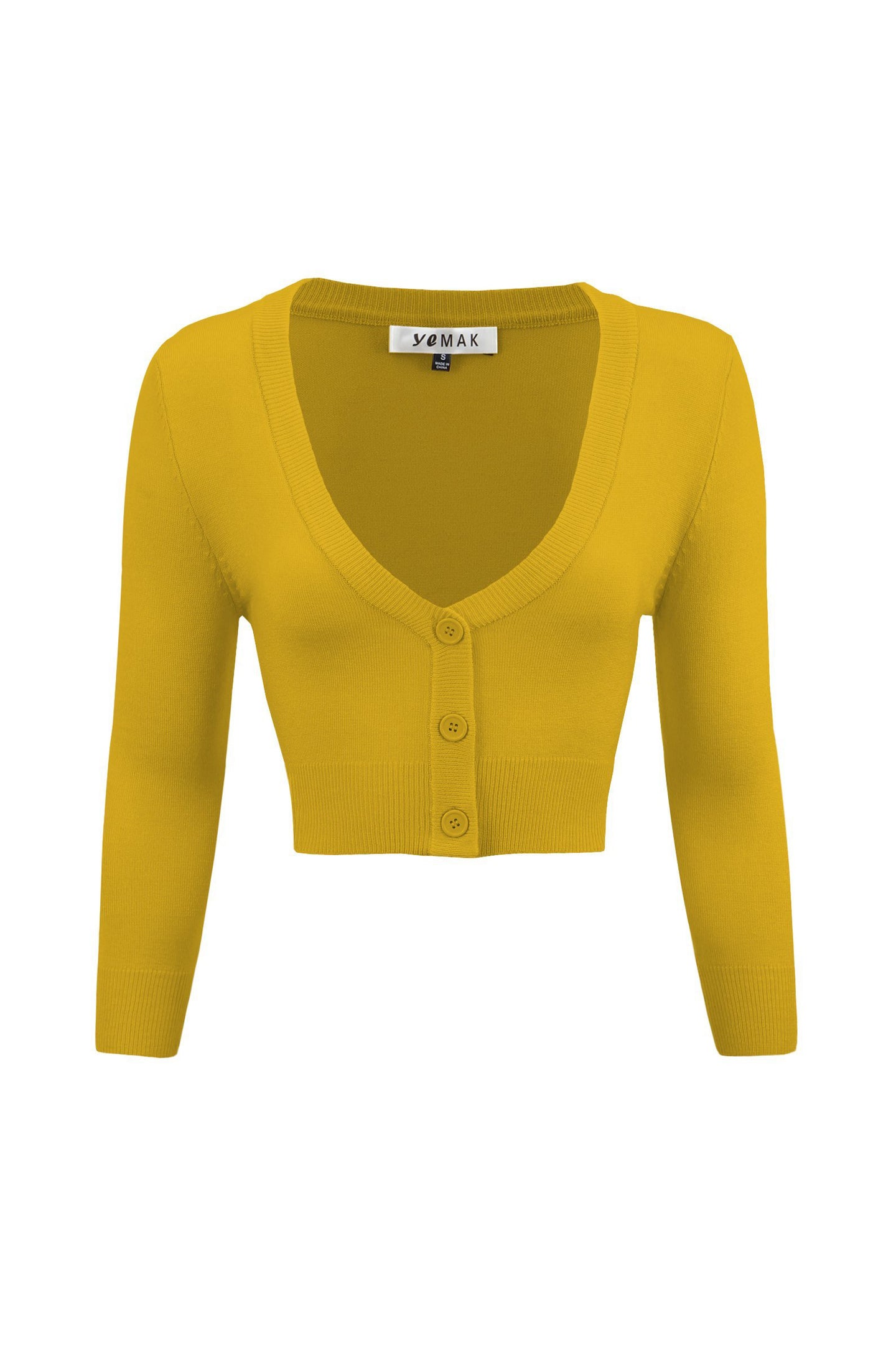 Cropped Cardigan- Honey