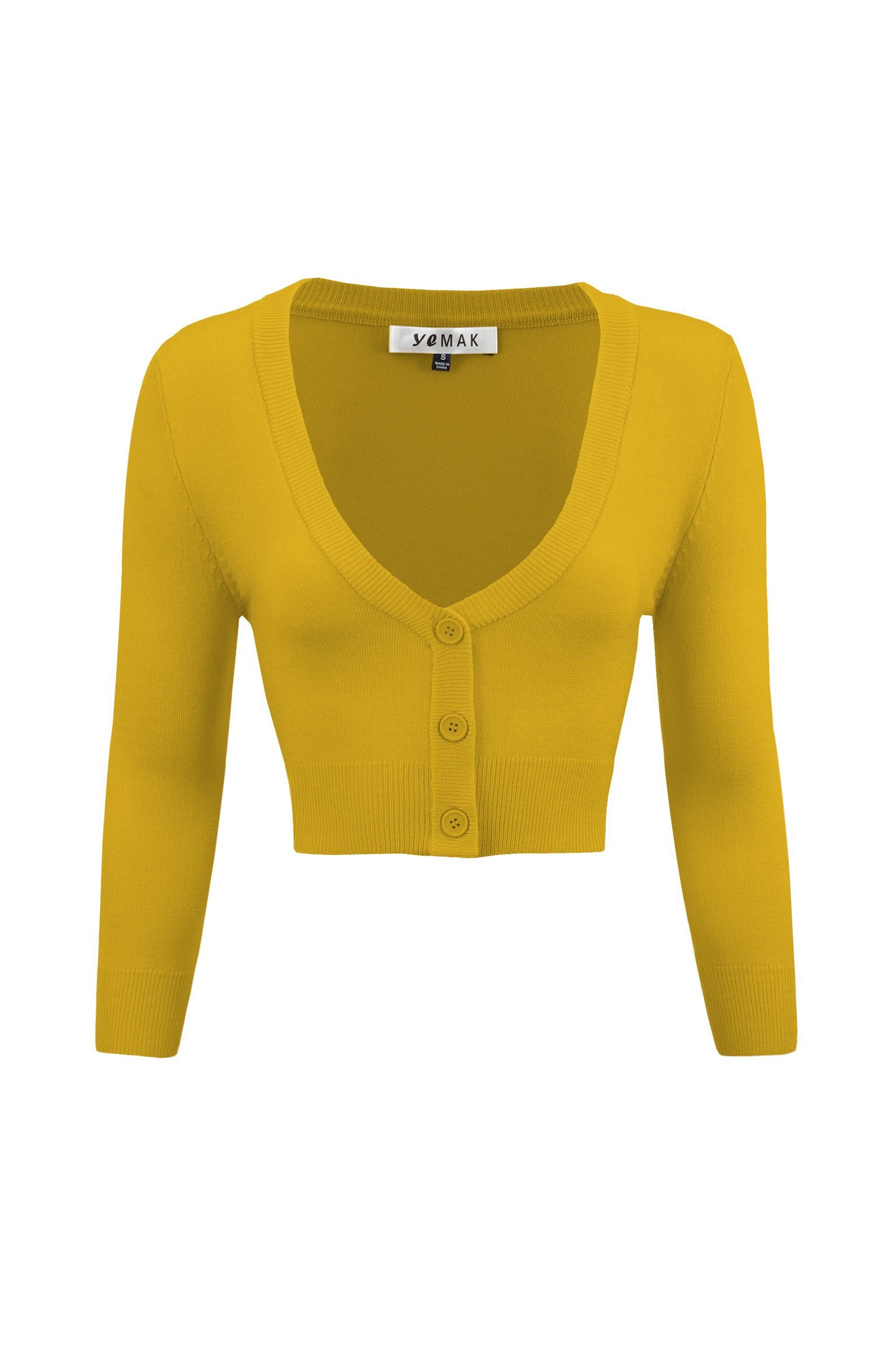 Cropped Cardigan- Honey