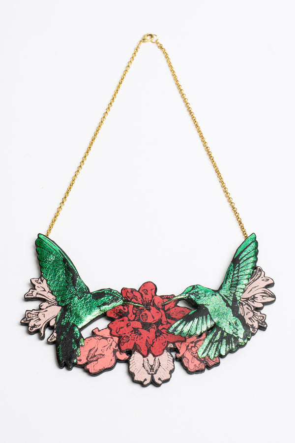 Rosita Bonita Double Hummingbird Necklace