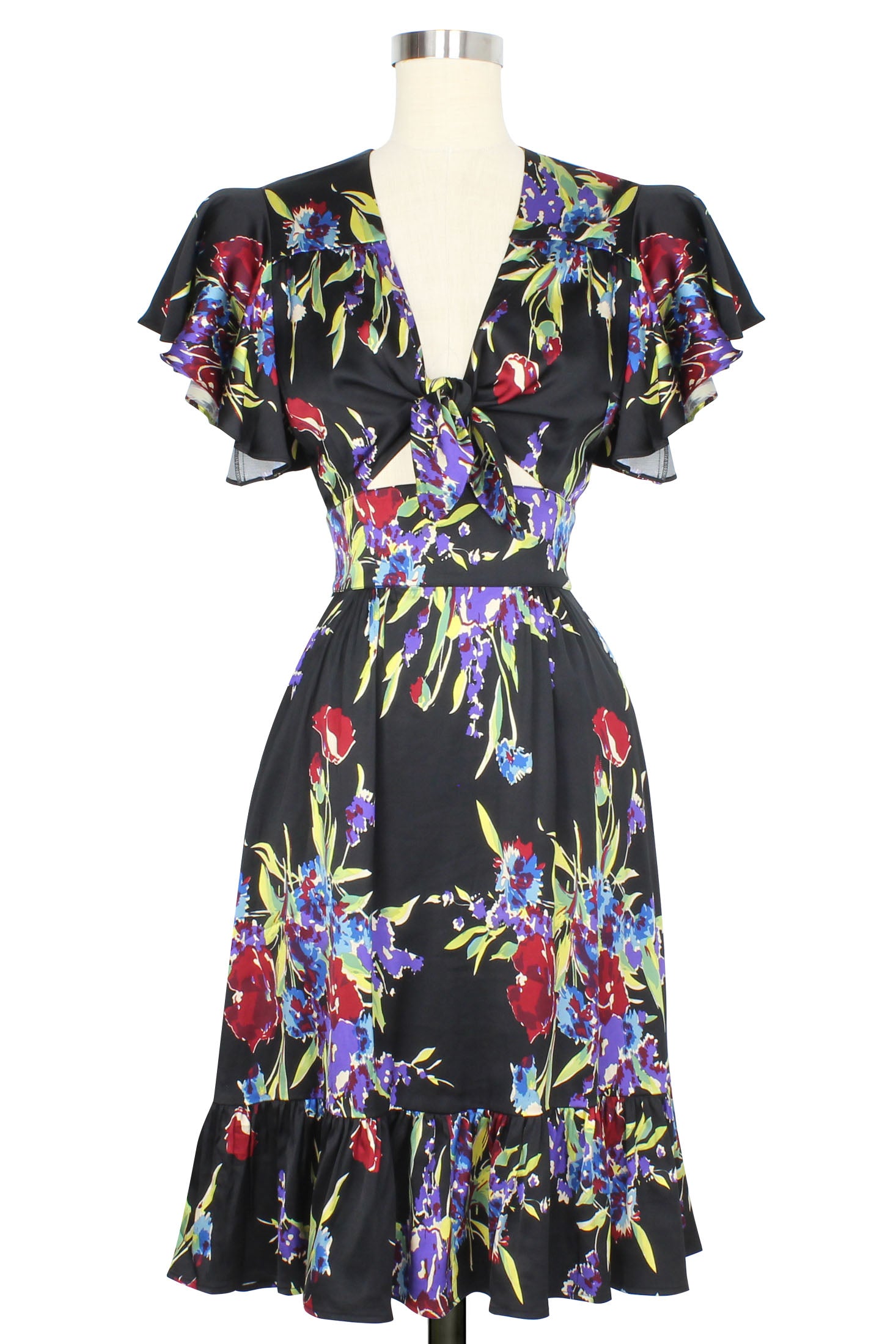 Mai Tie Dress - Midnight Garden - Final Sale