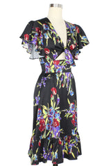 Mai Tie Dress - Midnight Garden - Final Sale