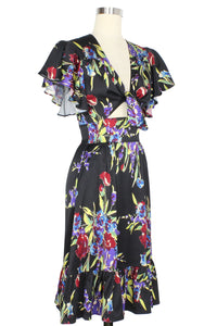 Mai Tie Dress - Midnight Garden - Final Sale
