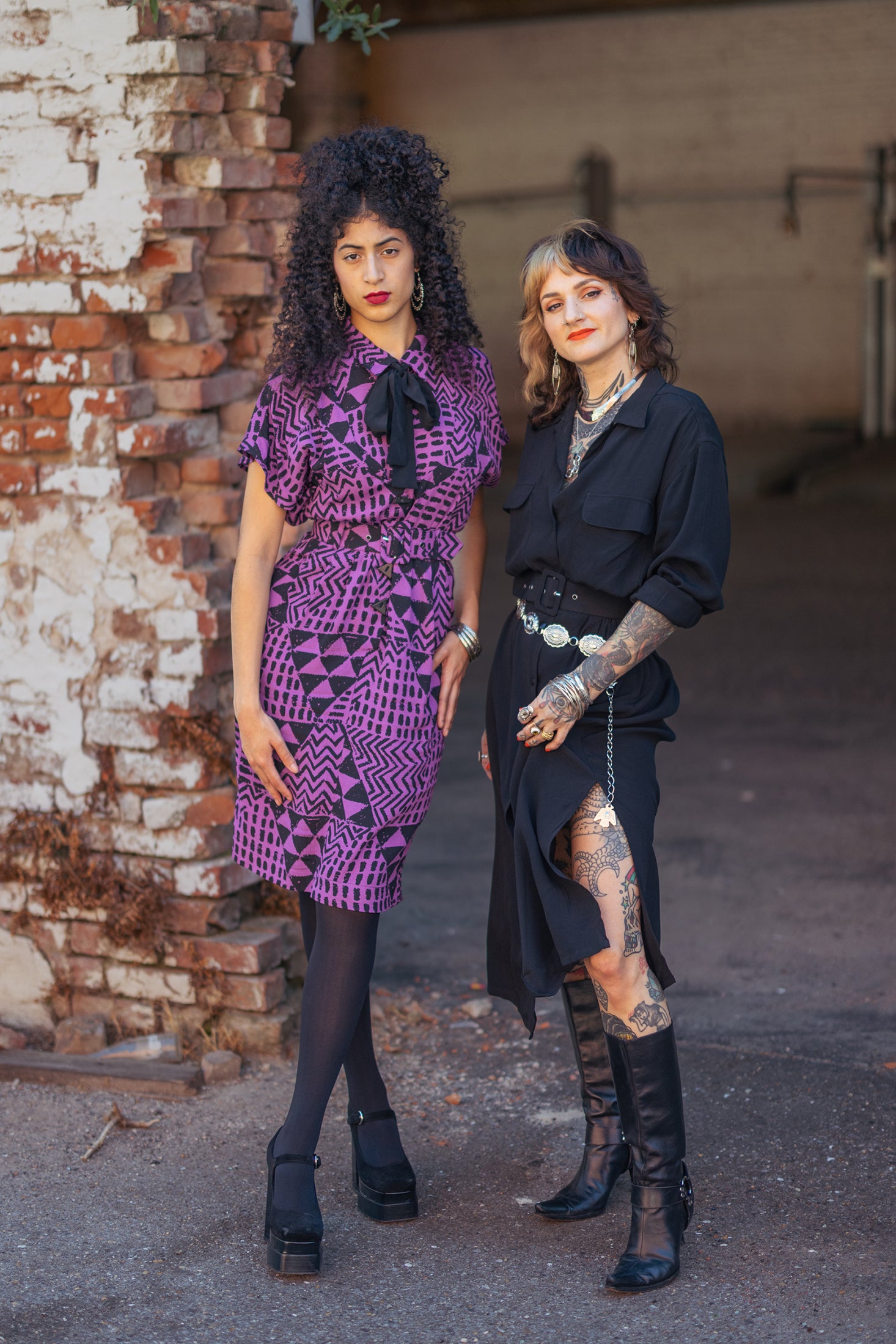 Suspender Skirt - Darkwave - Final Sale