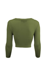 Sage Cropped Cardigan