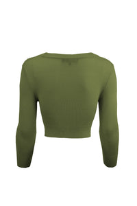 Sage Cropped Cardigan