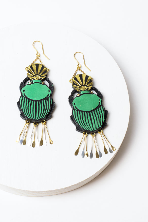 Rosita Bonita Scarab Earrings