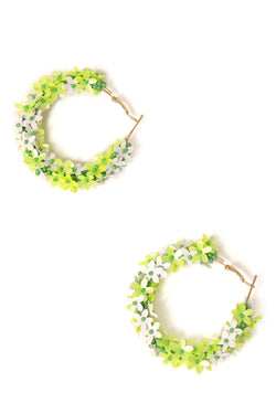 Sequin Flower Hoops