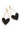 Rosita Bonita Sweet Black Heart Large Earrings