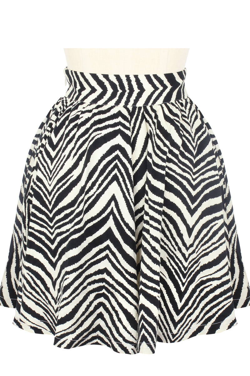 High Waist Shorts - Gigi's Zebra - Final Sale