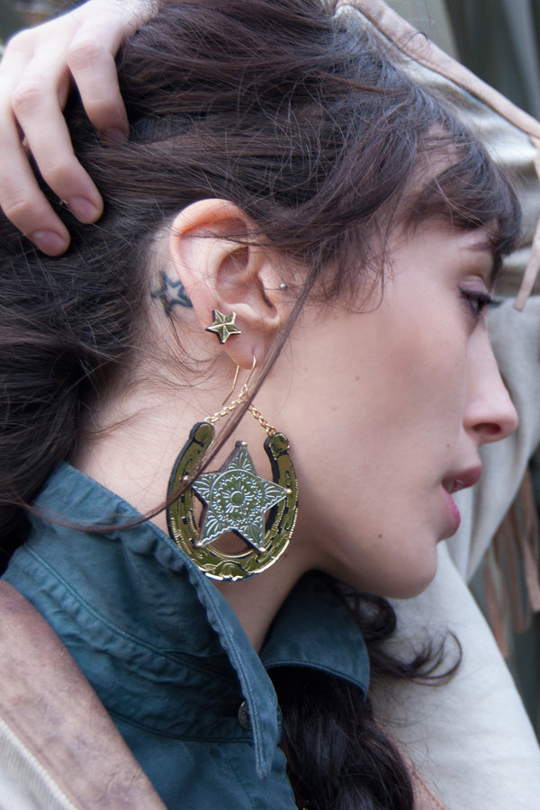 Rosita Bonita Sheriff Shield Earrings
